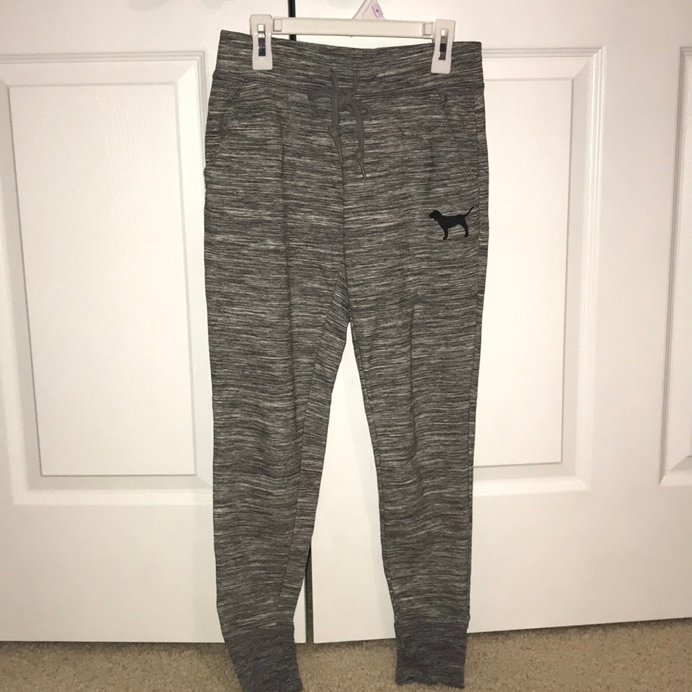 PINK grey joggers